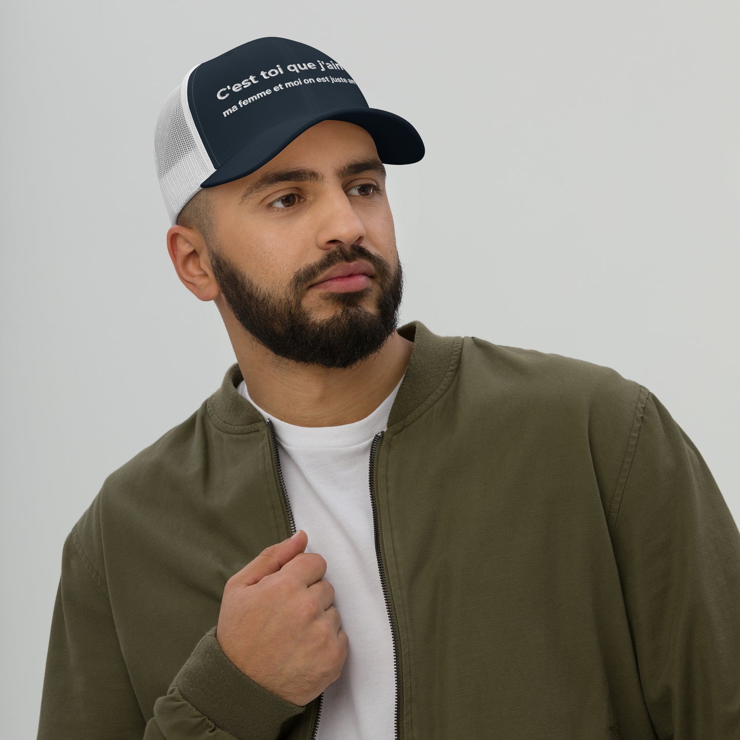 Casquette brodée C'est toi que j'aime ma femme et moi on est juste amis - Sedurro