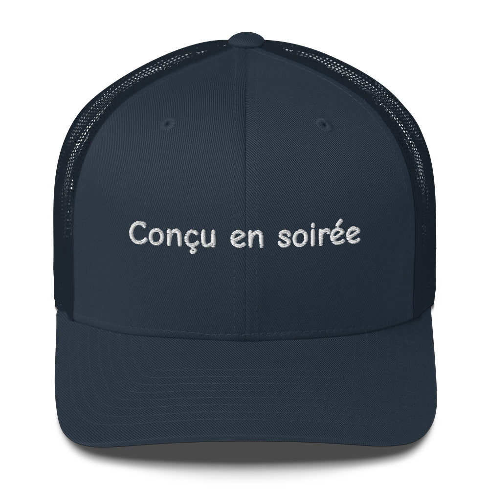 Casquette brodée Conçu en soirée - Sedurro