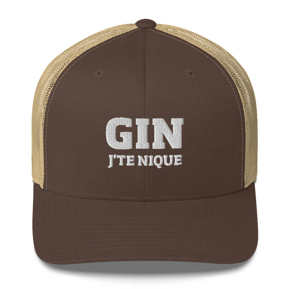 Casquette brodée Gin j'te nique - Sedurro