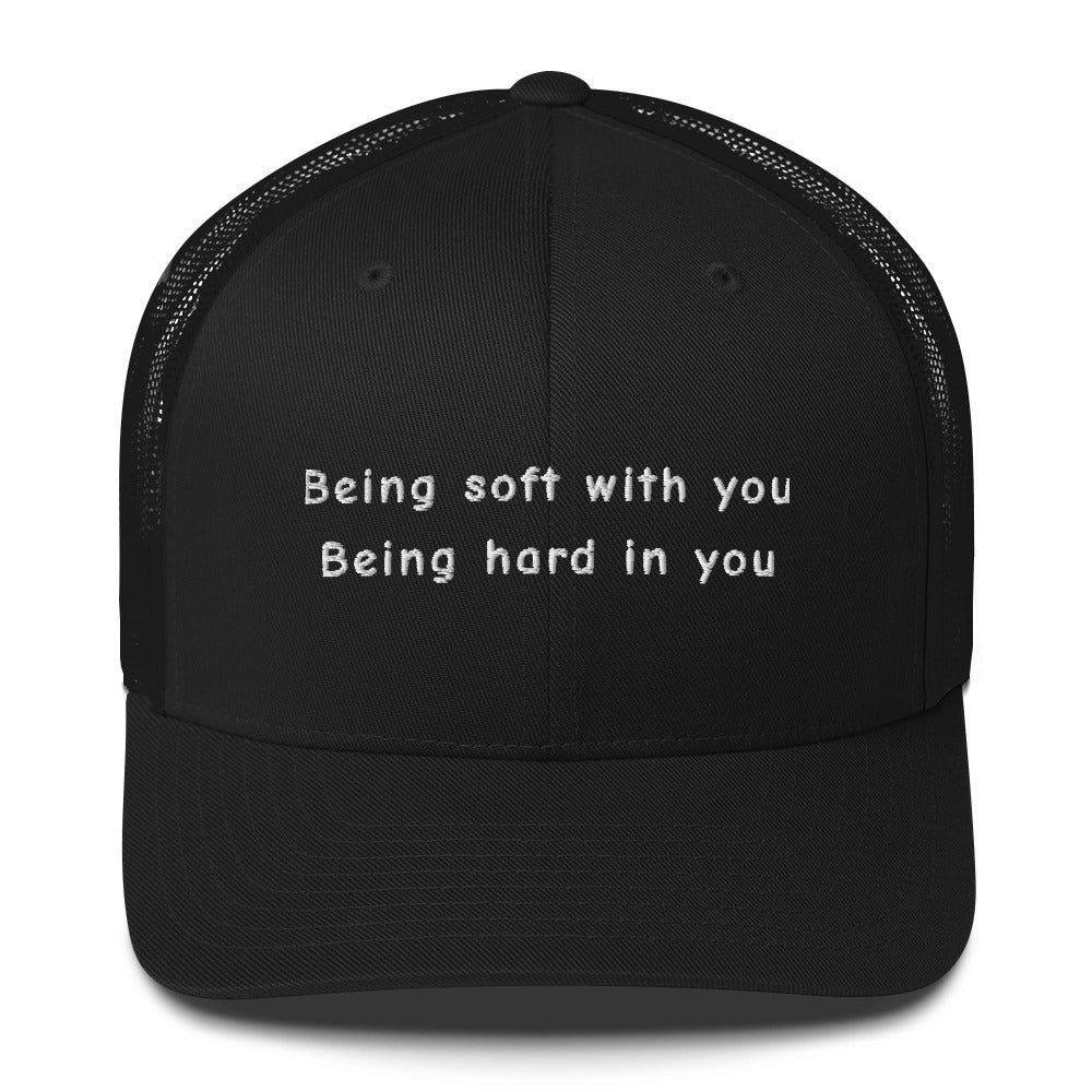 Casquette brodée Being soft with you Being hard in you - Sedurro
