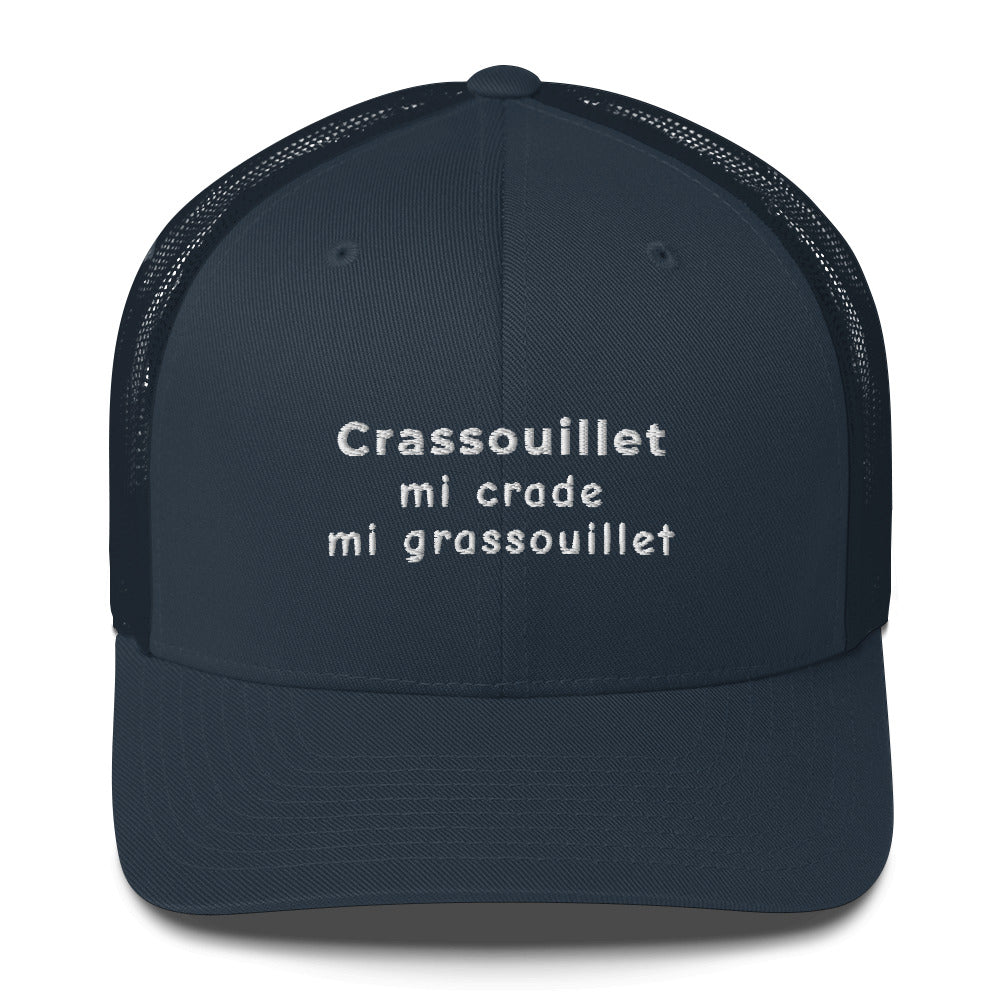 Casquette brodée Crassouillet mi crade mi grassouillet - Sedurro