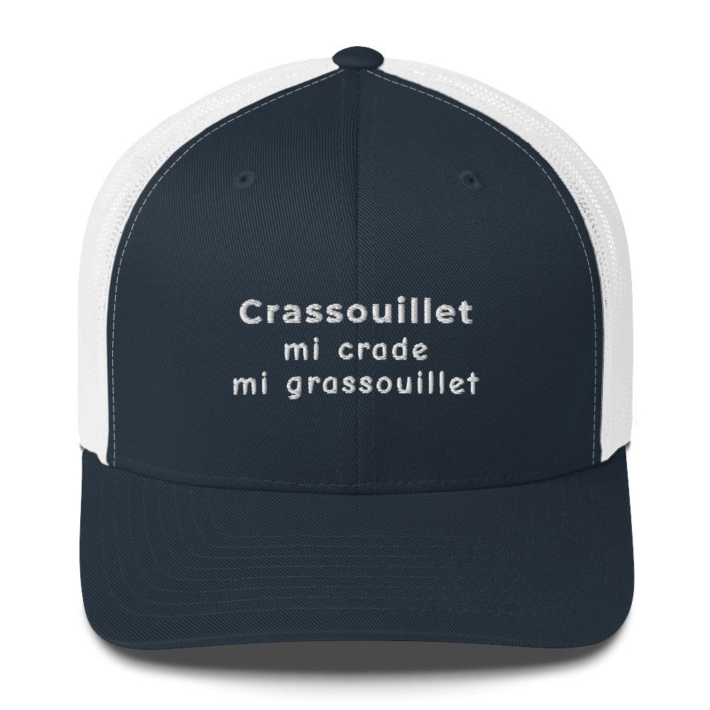 Casquette brodée Crassouillet mi crade mi grassouillet - Sedurro