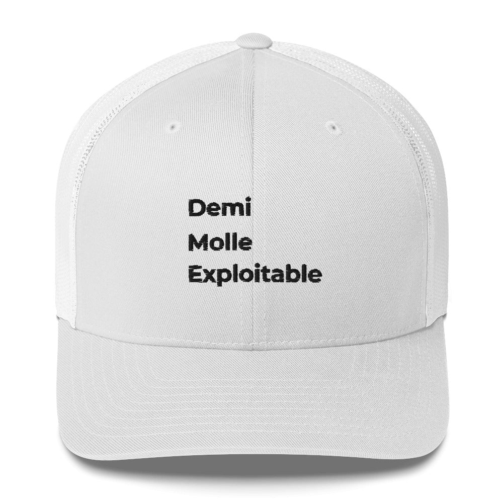 Casquette brodée Demi molle exploitable Blanc - Sedurro
