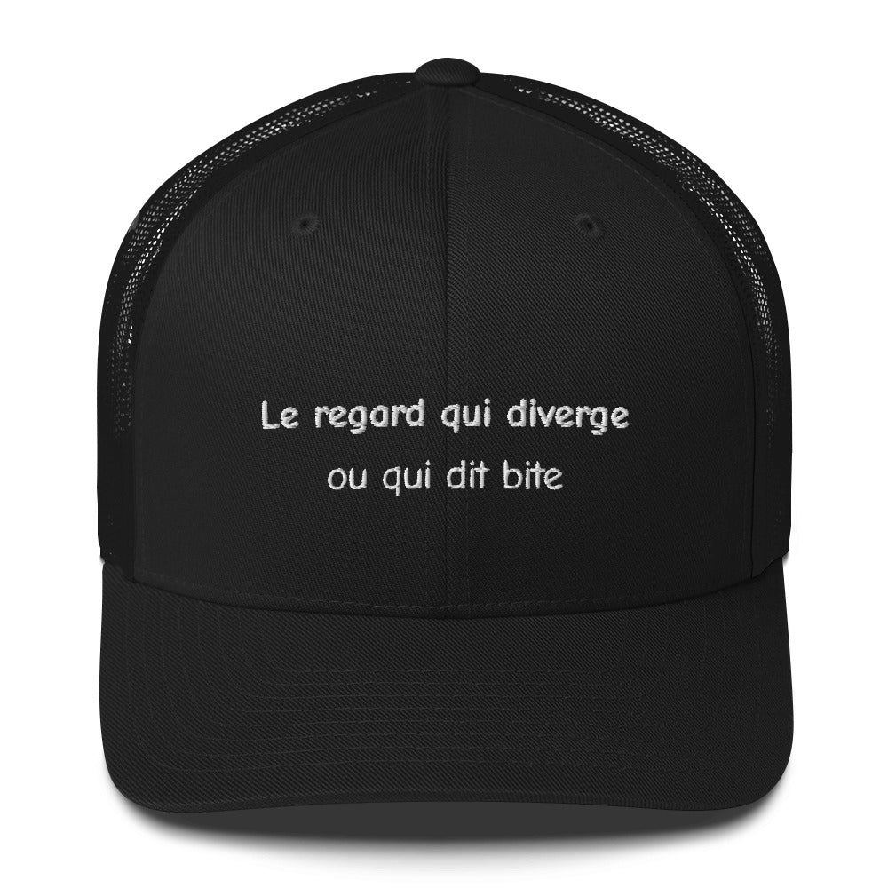 Casquette brodée Le regard qui diverge ou qui dit bite - Sedurro
