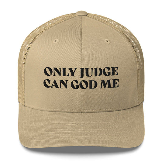 Casquette brodée Only judge can god me - Sedurro