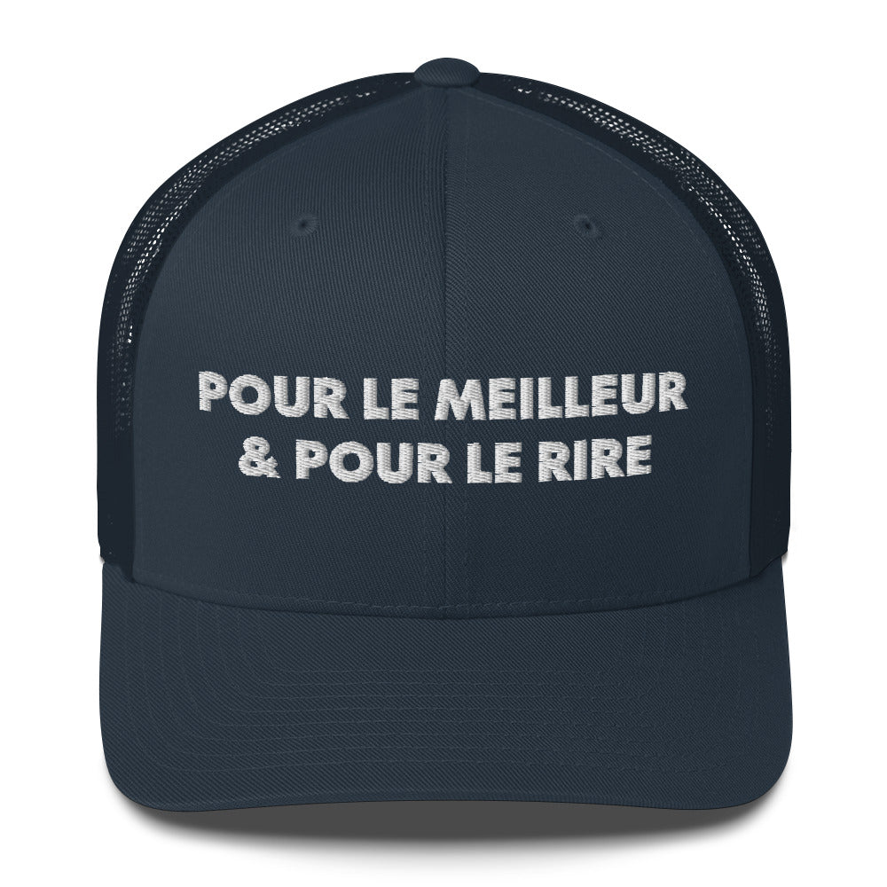 Casquette brodée Pour le meilleur et pour le rire - Sedurro
