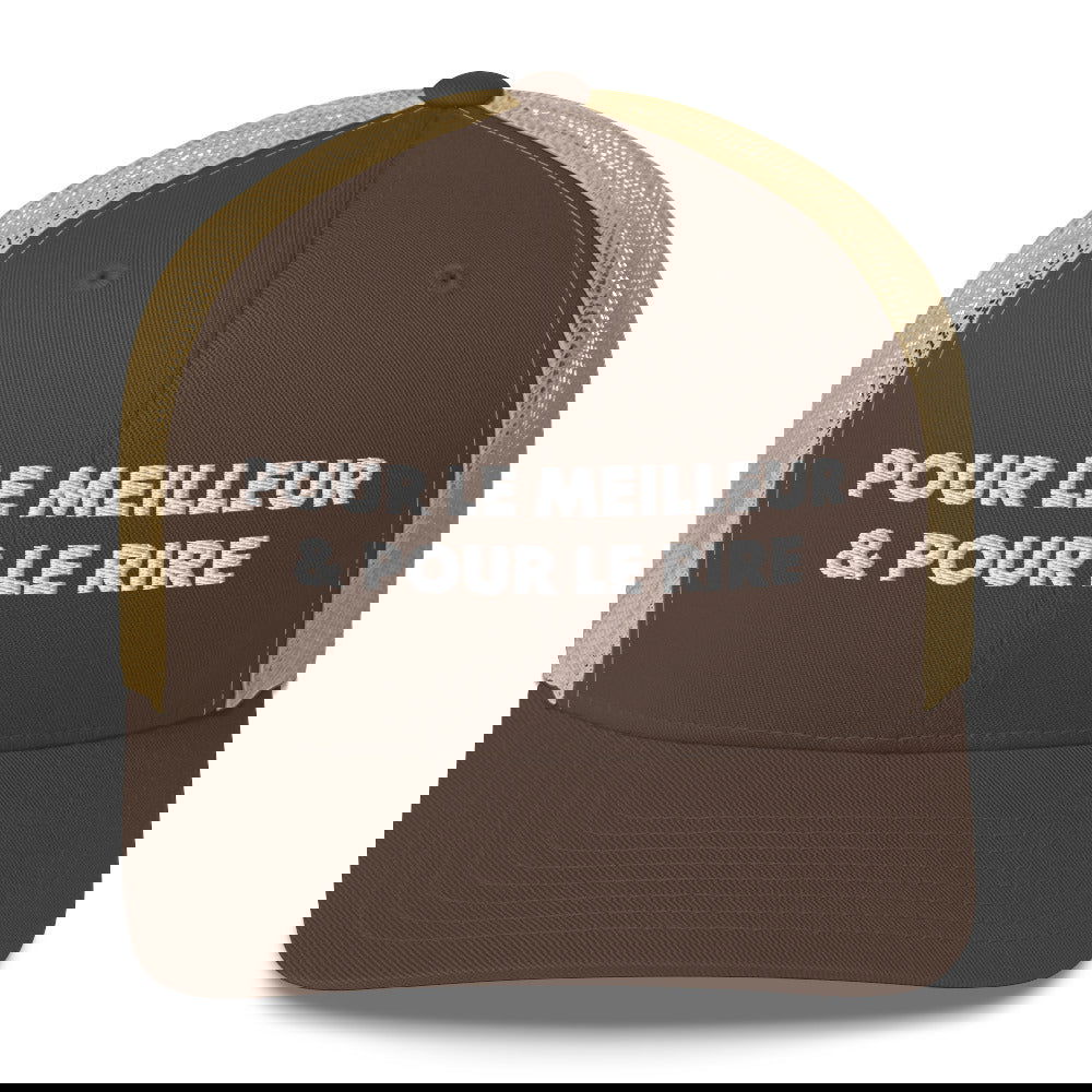 Casquette brodée Pour le meilleur et pour le rire - Sedurro