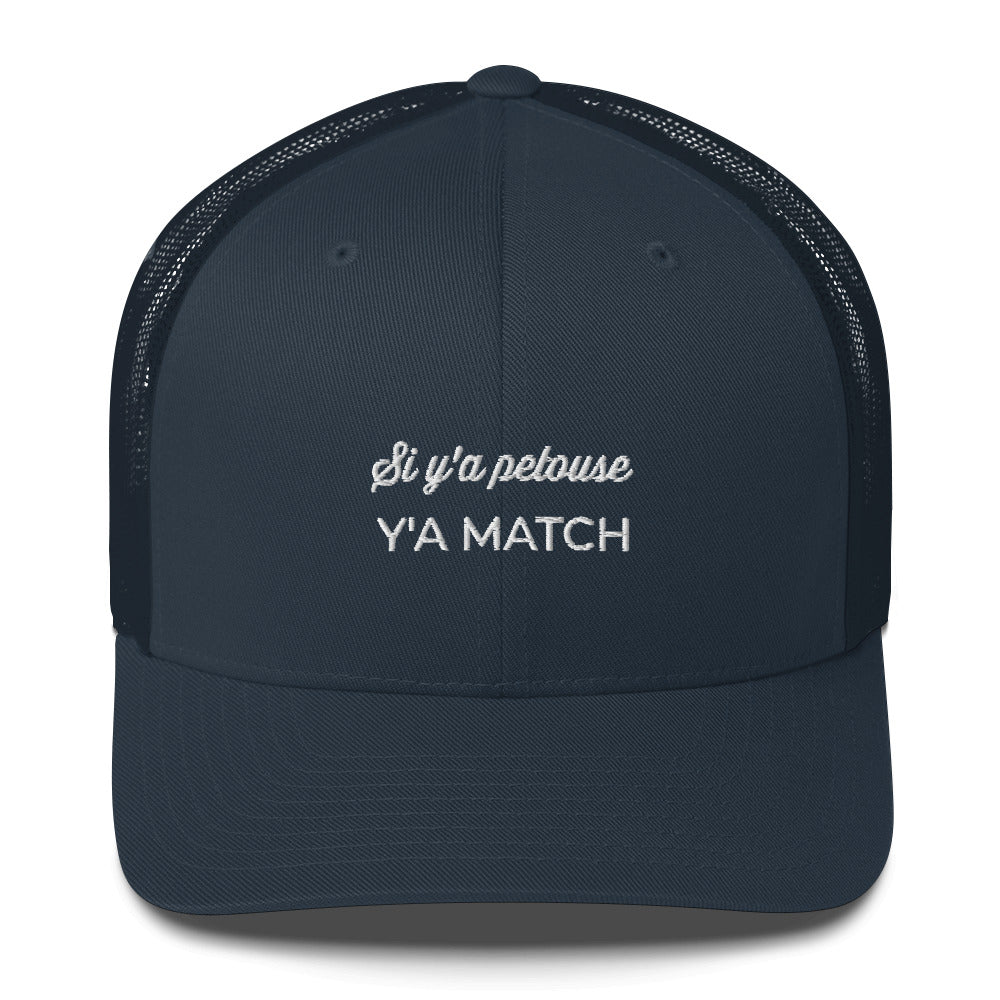 Casquette brodée Si y'a pelouse y'a match - Sedurro