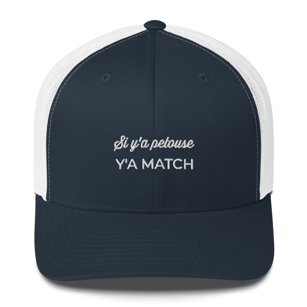 Casquette brodée Si y'a pelouse y'a match - Sedurro