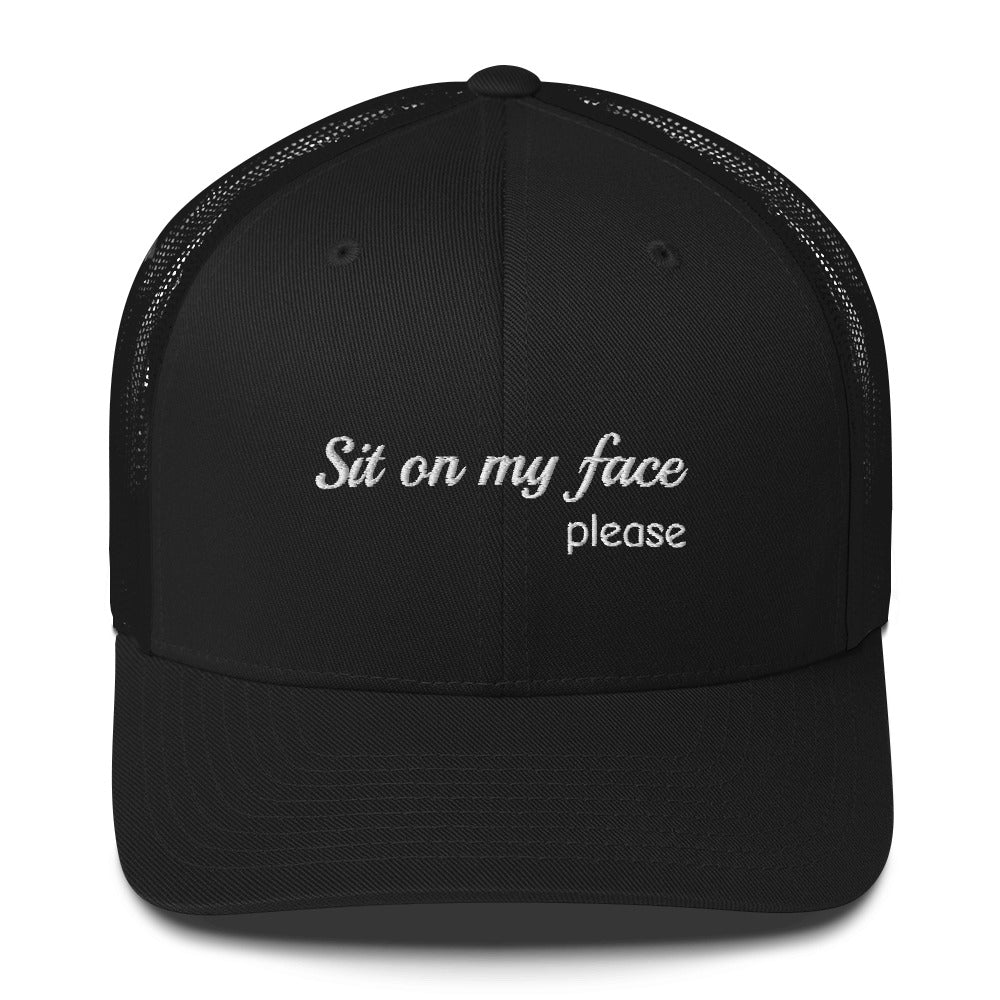 Casquette brodée Sit on my face please - Sedurro