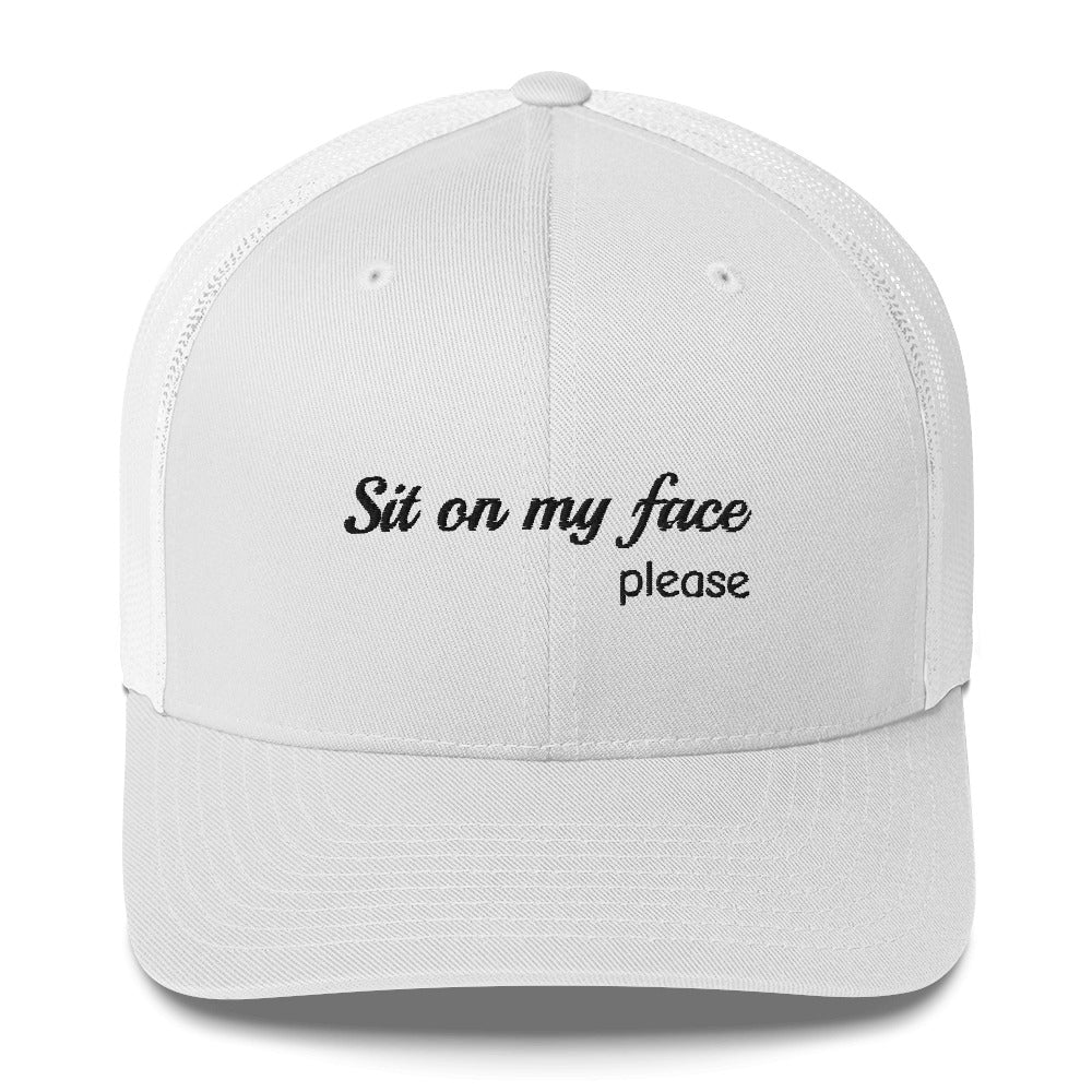 Casquette brodée Sit on my face please - Sedurro