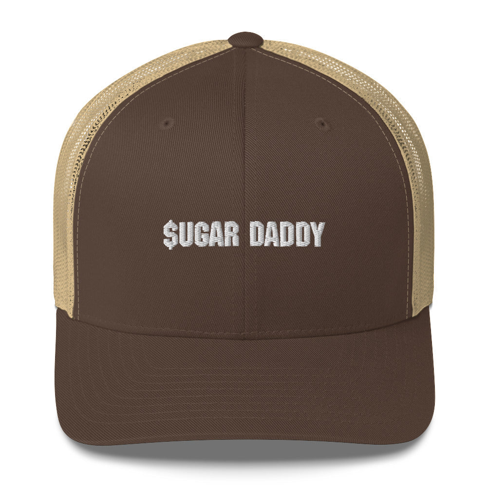 Casquette brodée Sugar daddy Marron Kaki - Sedurro