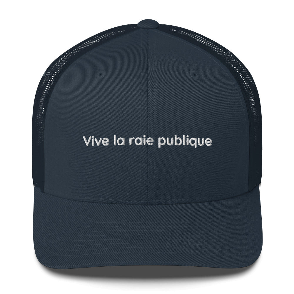 Casquette brodée Vive la raie publique - Sedurro