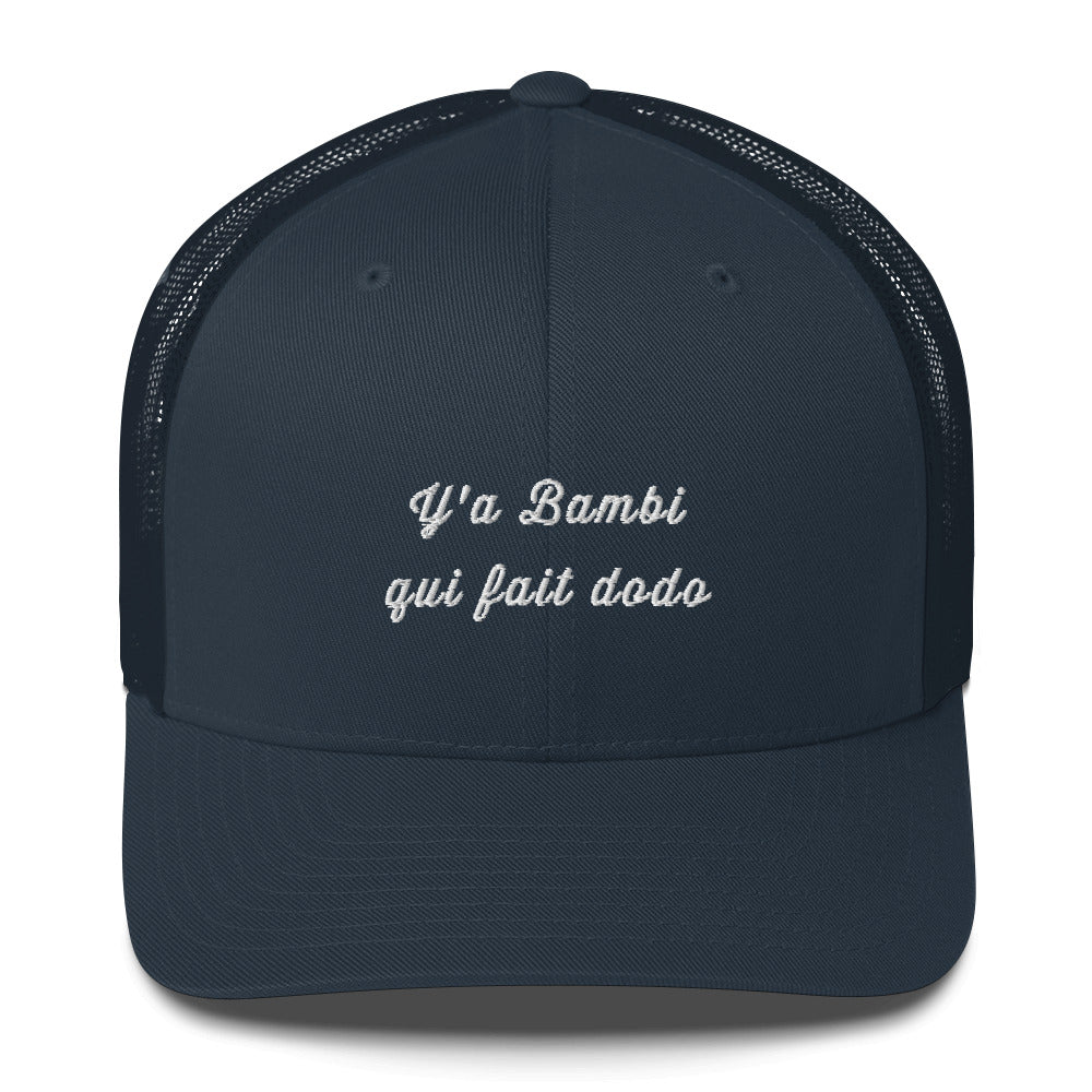 Casquette brodée Y'a bambi qui fait dodo - Sedurro
