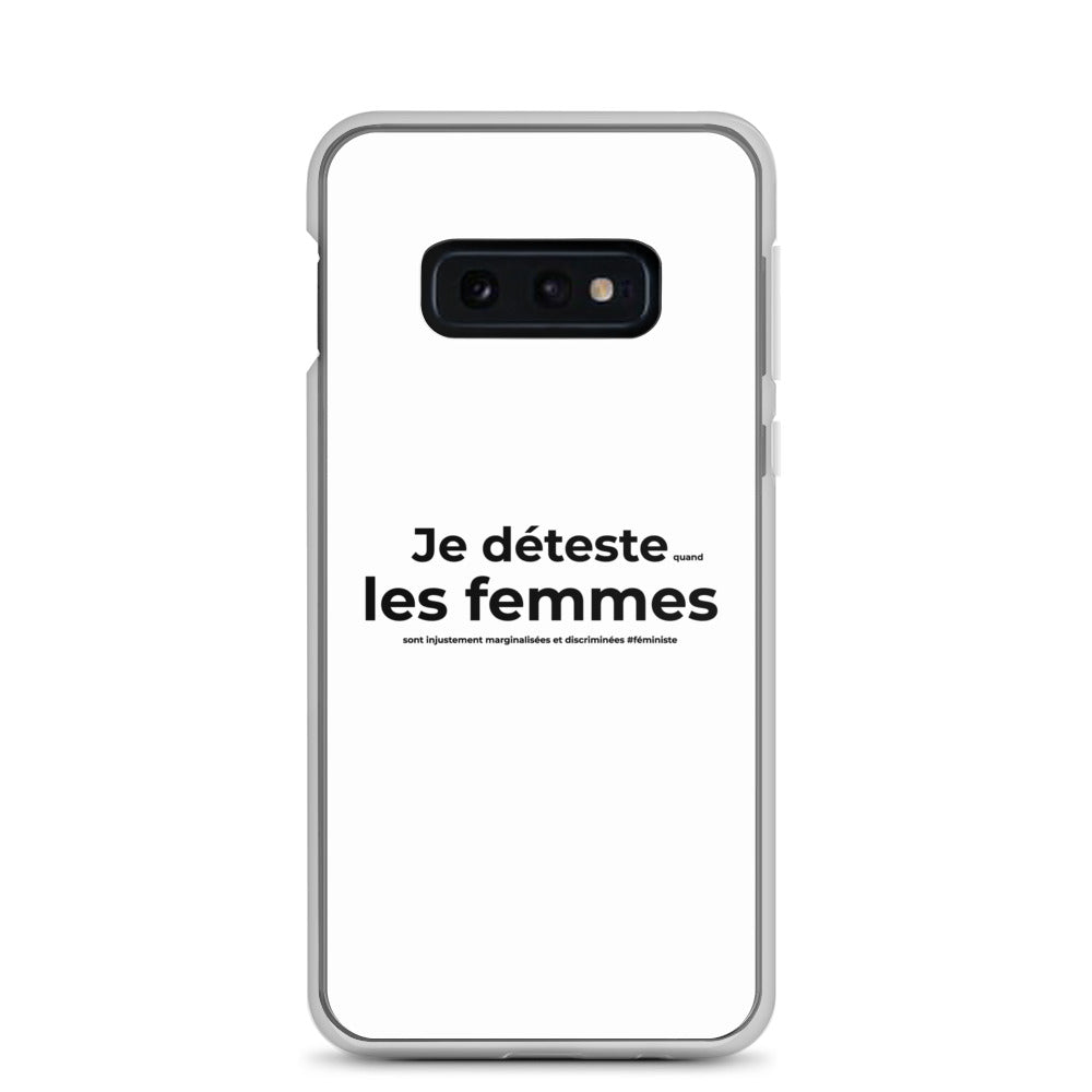 Coque Samsung Féministe Je déteste les femmes Samsung Galaxy S10e - Sedurro