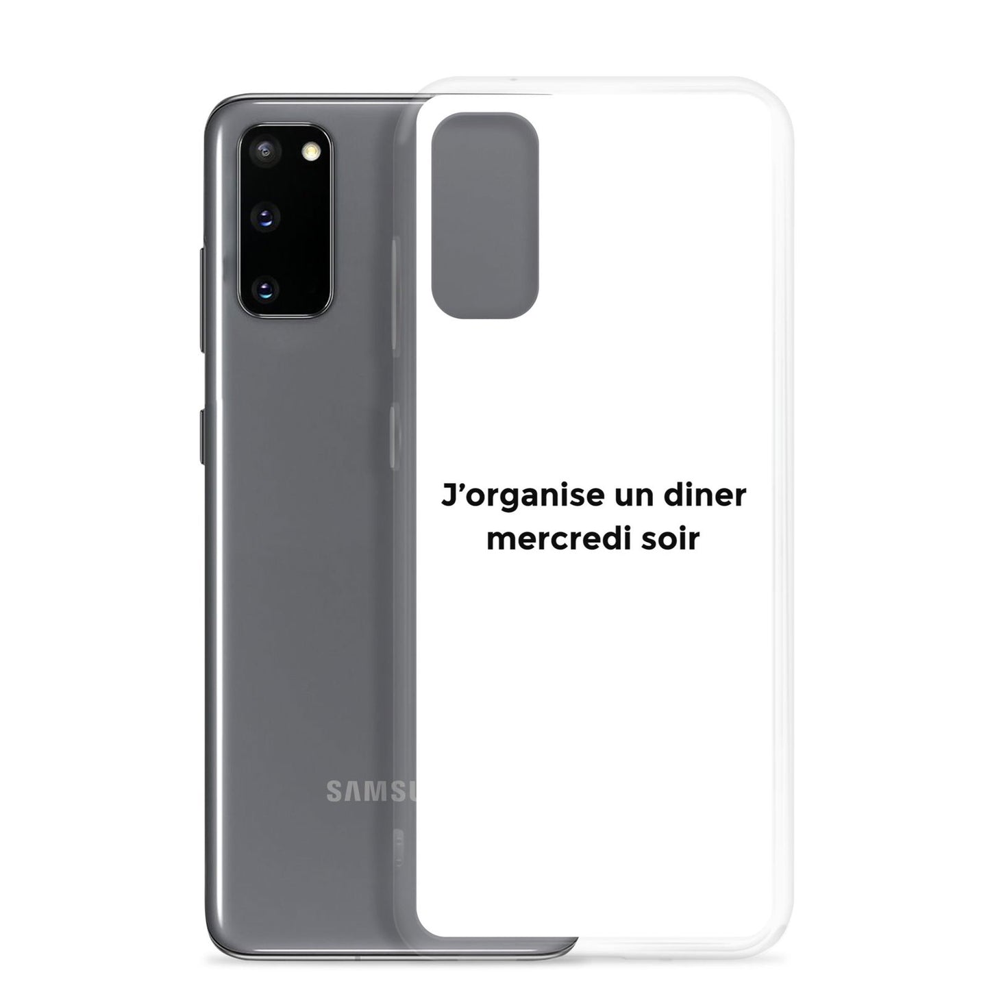 Coque Samsung J'organise un diner mercredi soir - Sedurro