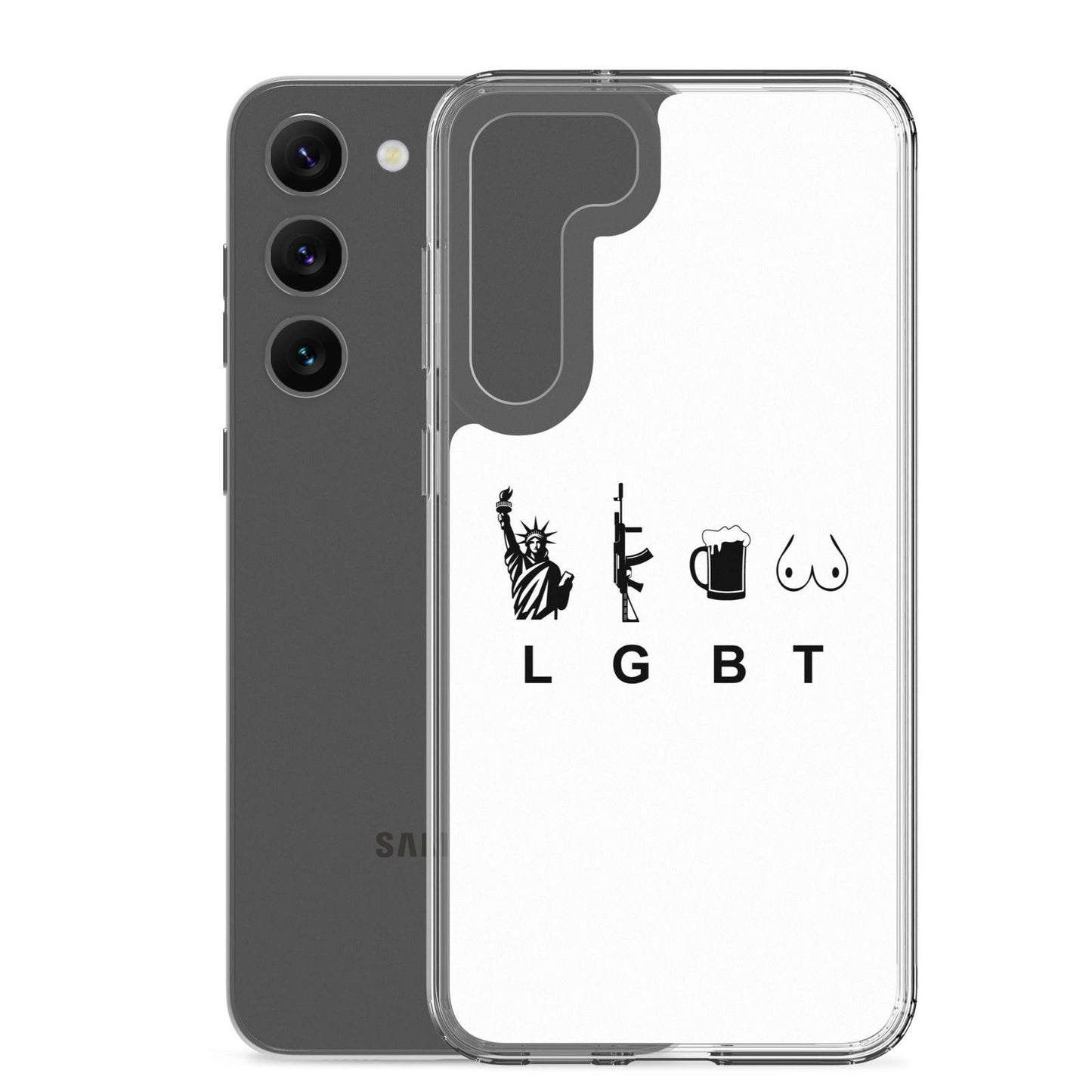 Coque Samsung LGBT liberty gun beer tits - Sedurro