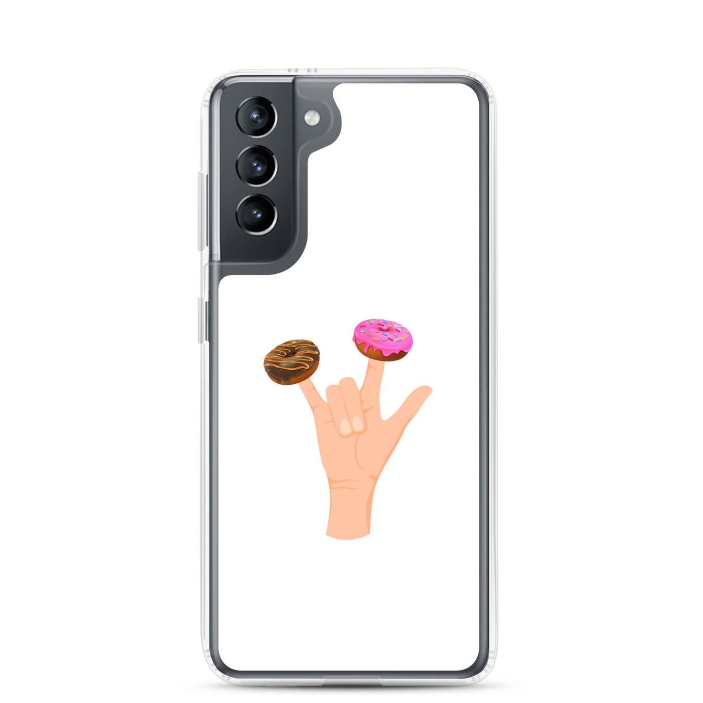 Coque Samsung Main donuts deux doigts Samsung Galaxy S21 - Sedurro