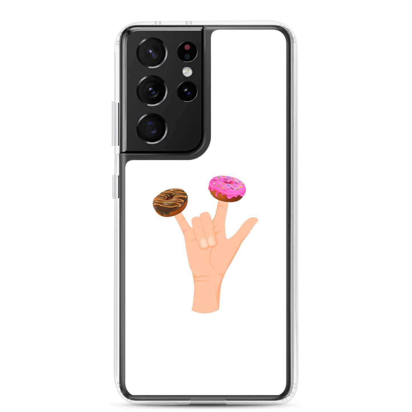 Coque Samsung Main donuts deux doigts Samsung Galaxy S21 Ultra - Sedurro