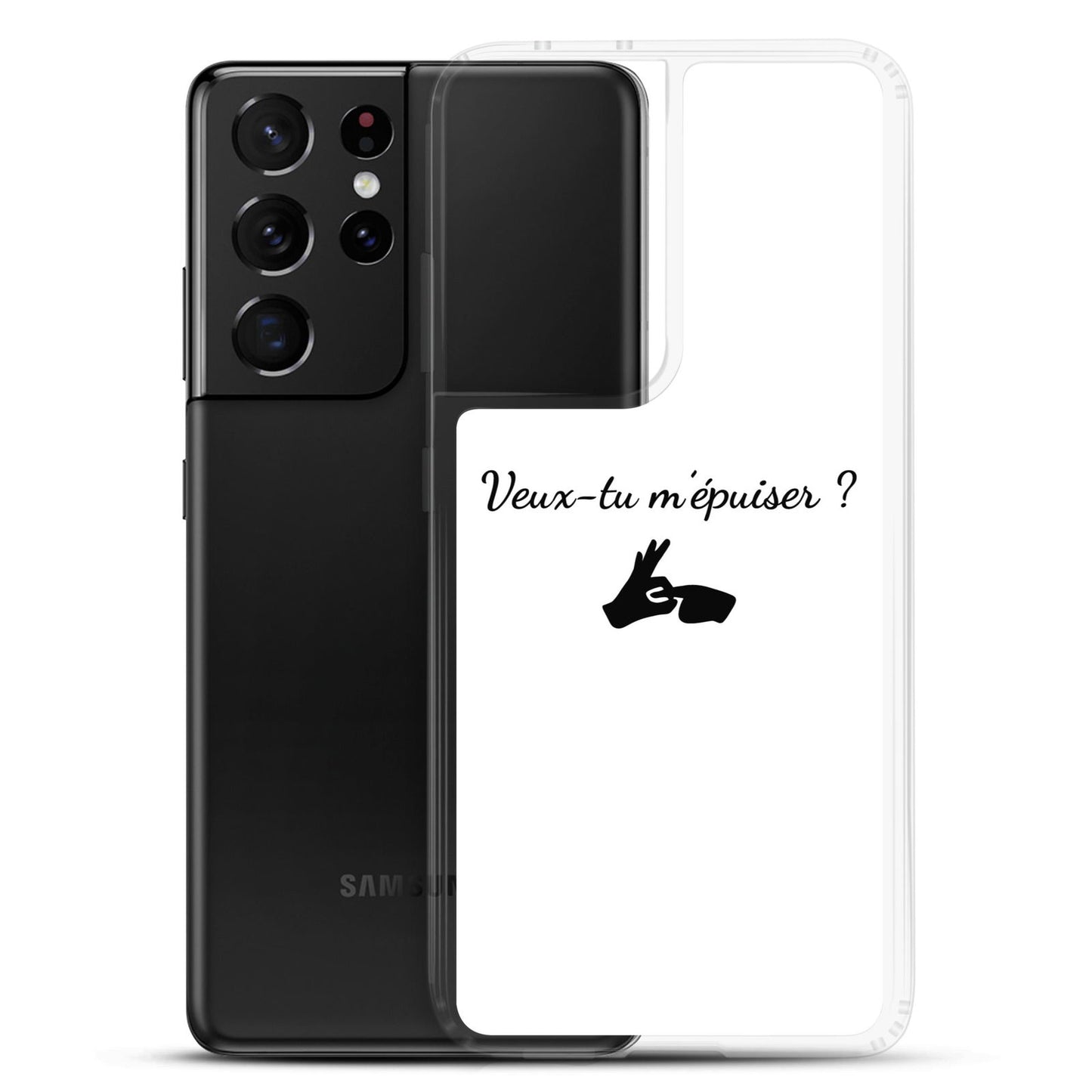 Coque Samsung Veux-tu m'épuiser - Sedurro