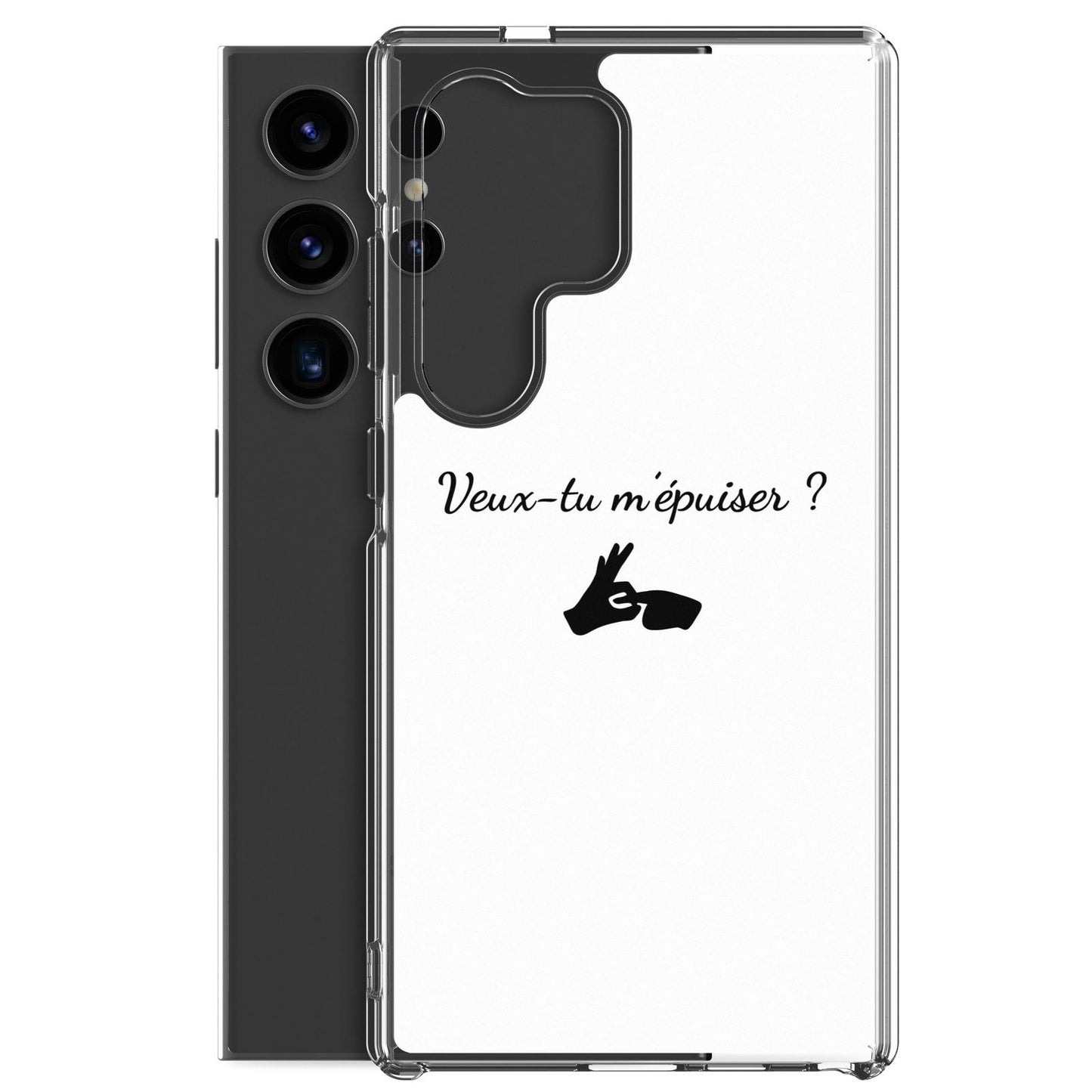 Coque Samsung Veux-tu m'épuiser - Sedurro