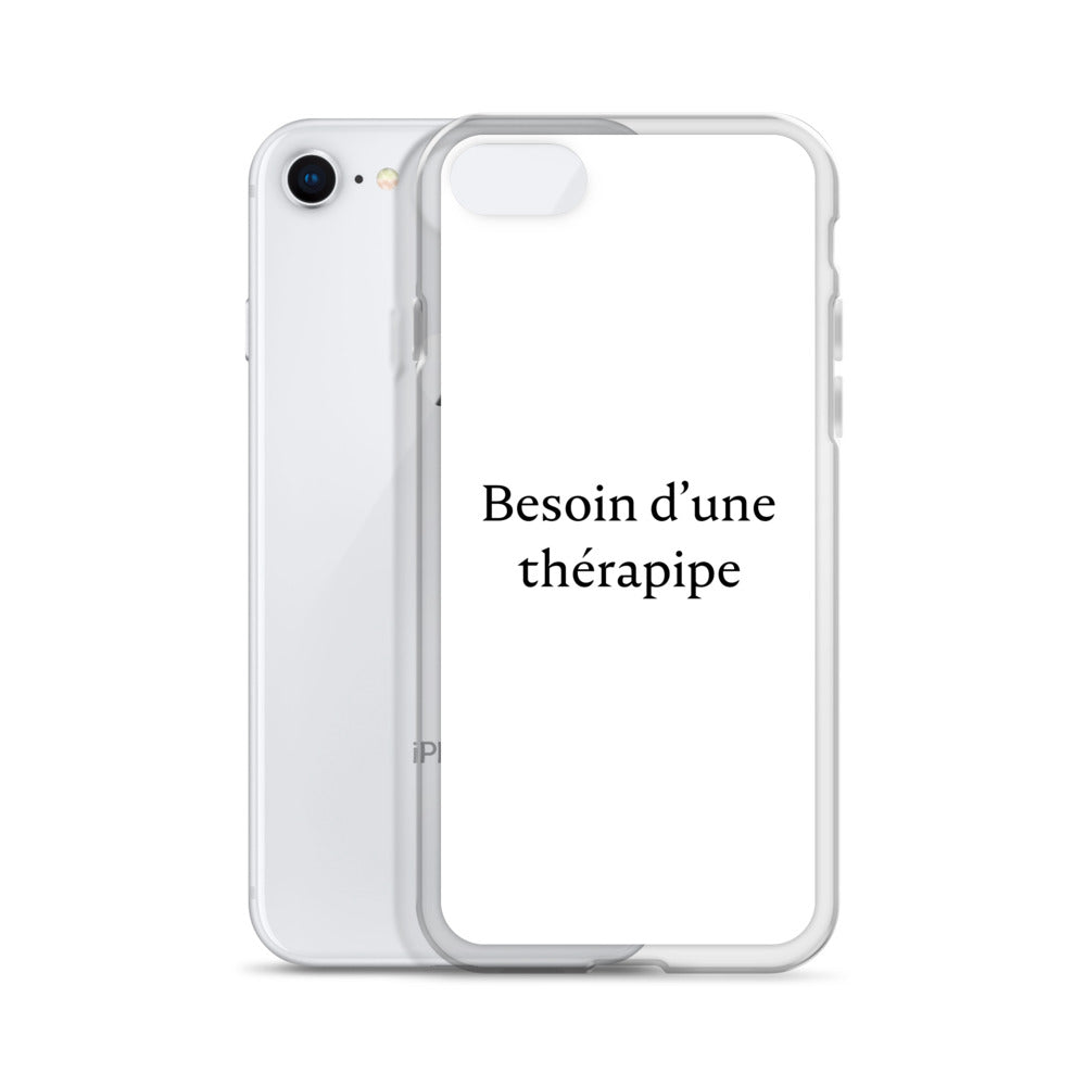 Coque iPhone Besoin d'une thérapipe - Sedurro