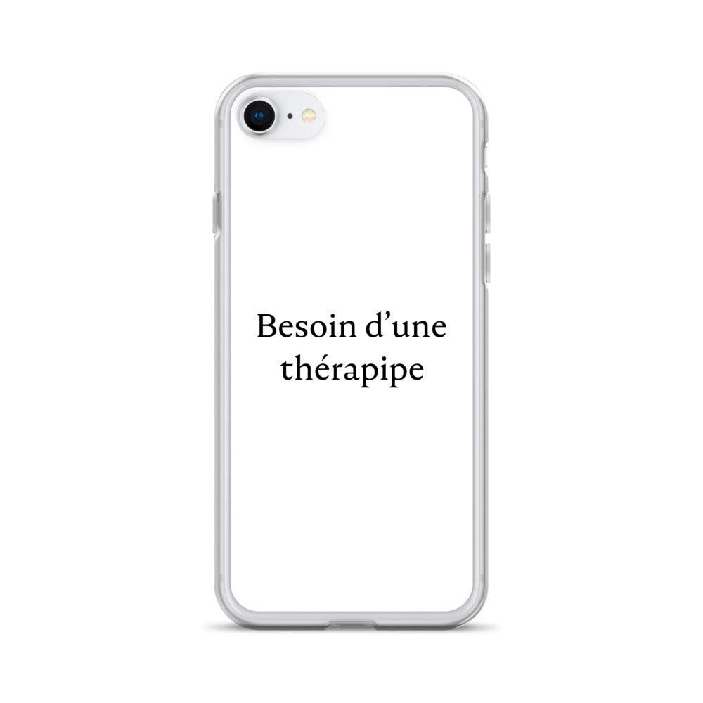 Coque iPhone Besoin d'une thérapipe - Sedurro