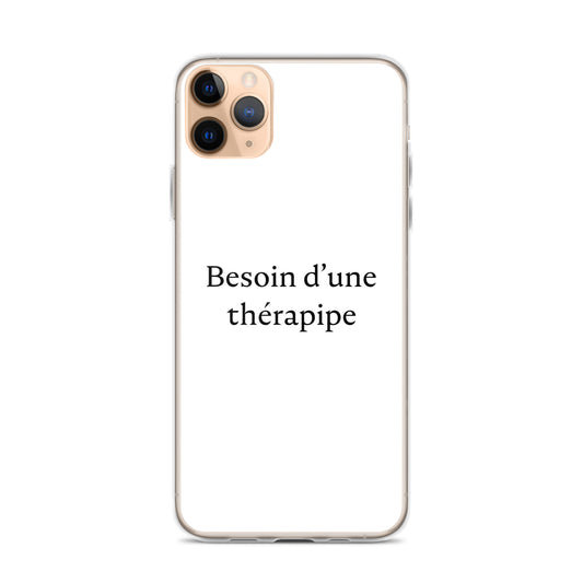 Coque iPhone Besoin d'une thérapipe - Sedurro