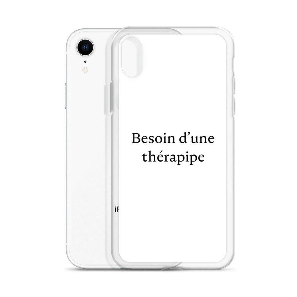 Coque iPhone Besoin d'une thérapipe - Sedurro