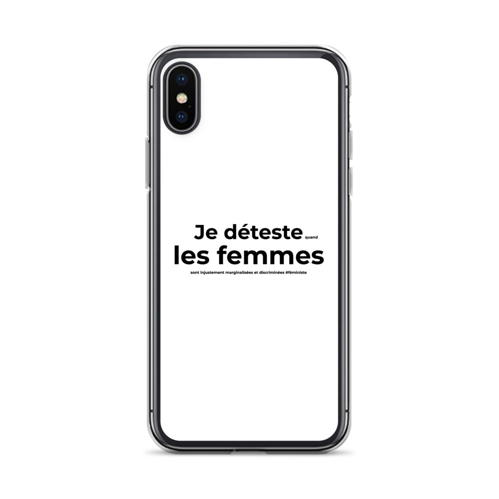 Coque iPhone Féministe Je déteste les femmes - Sedurro