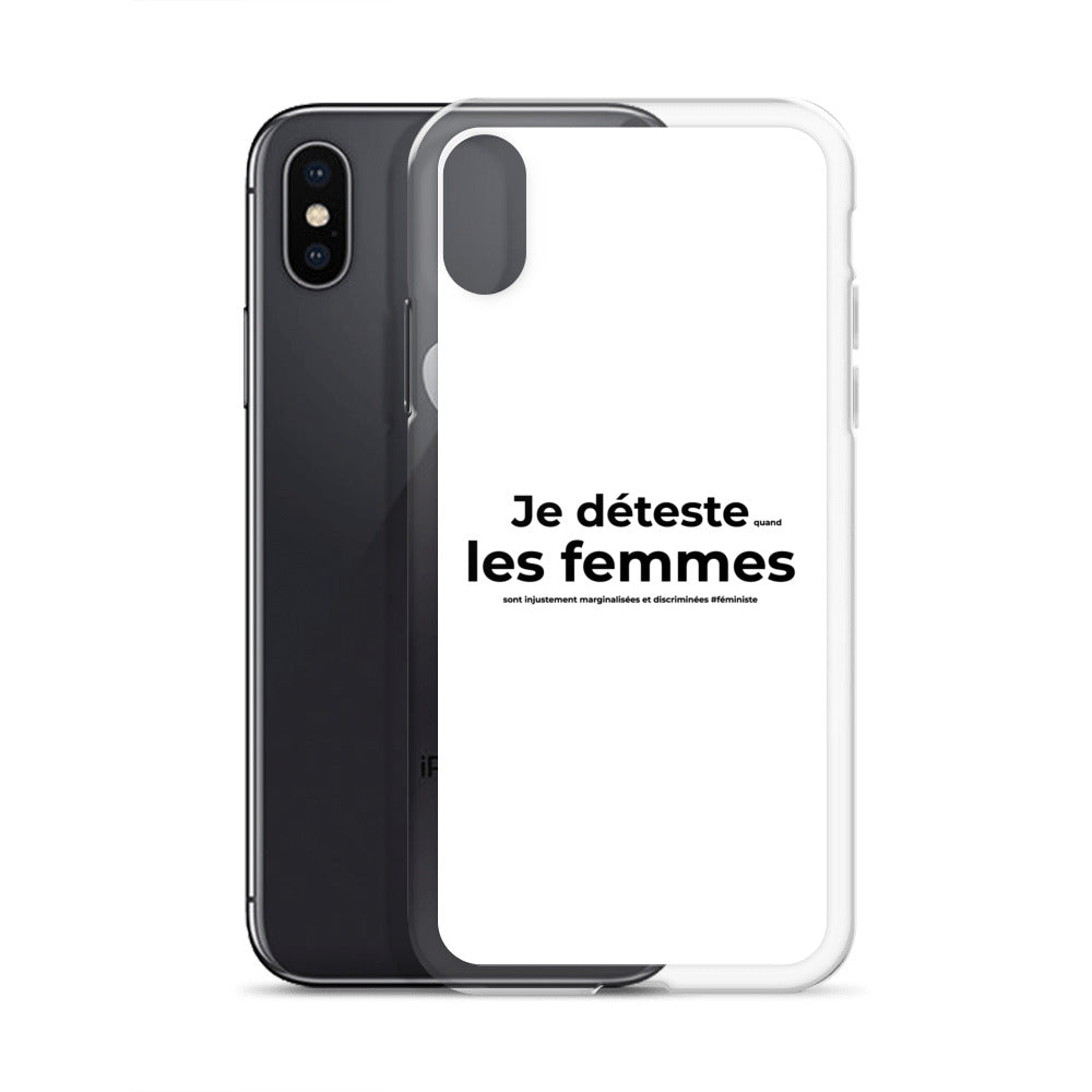 Coque iPhone Féministe Je déteste les femmes - Sedurro