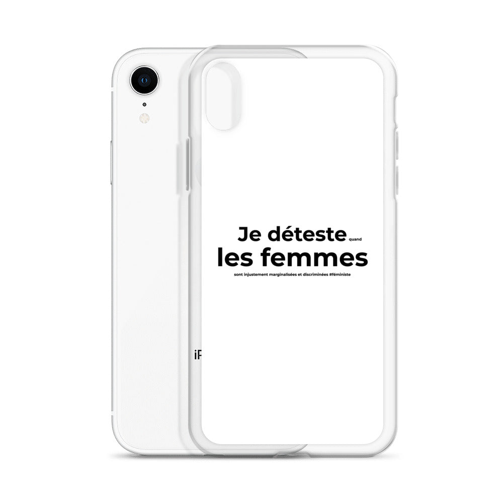 Coque iPhone Féministe Je déteste les femmes - Sedurro