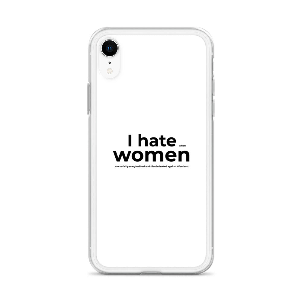 Coque iPhone Feminist I hate women - Sedurro