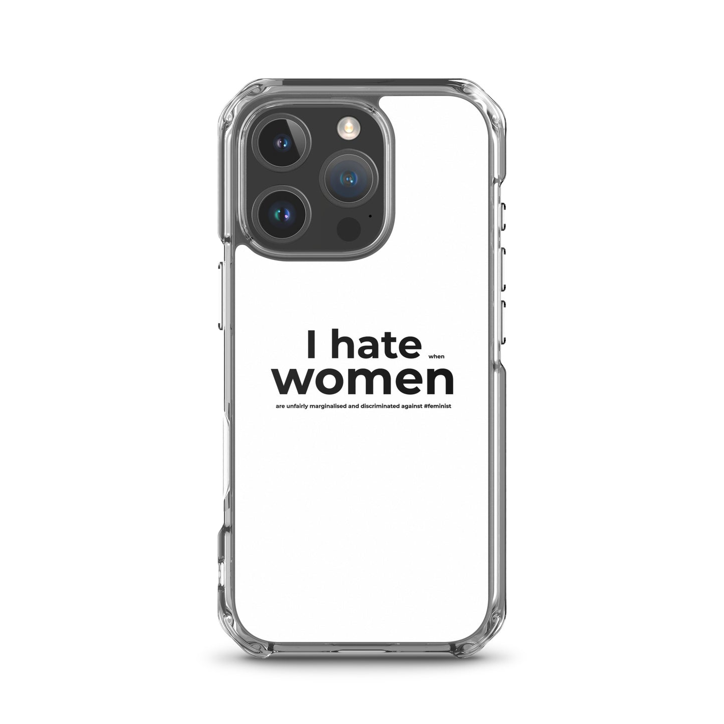 Coque iPhone Feminist I hate women iPhone 16 Pro - Sedurro