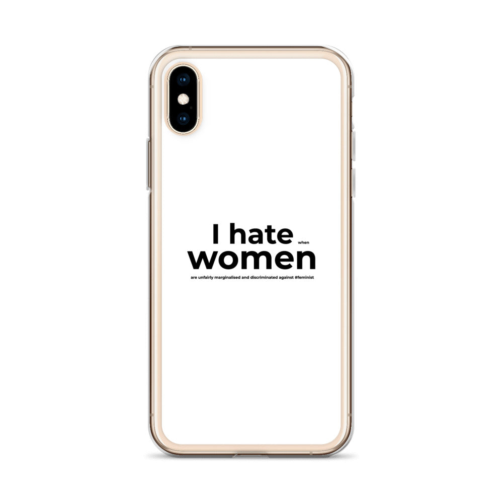 Coque iPhone Feminist I hate women - Sedurro