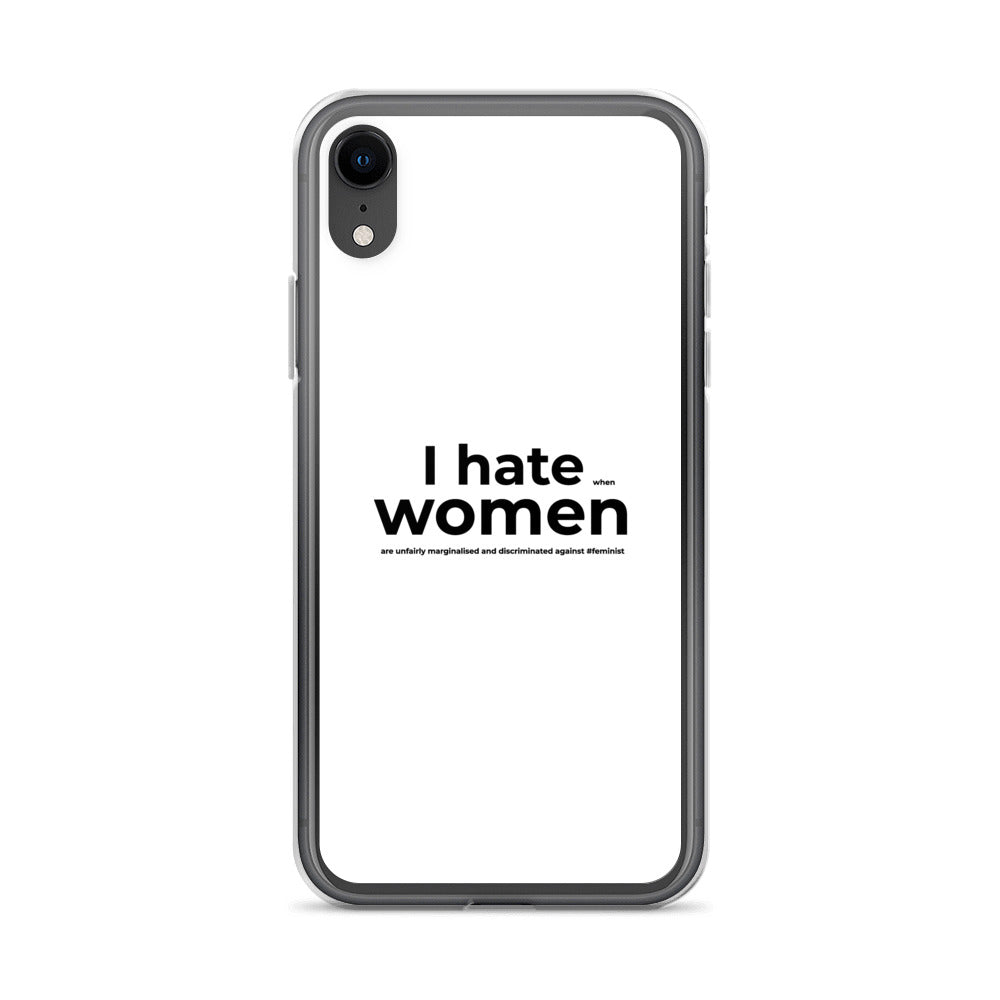 Coque iPhone Feminist I hate women iPhone XR - Sedurro
