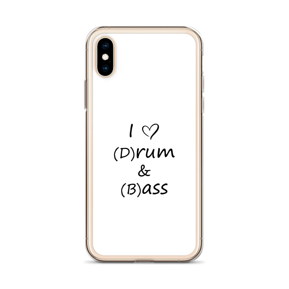 Coque iPhone I love (d)rum and (b)ass - Sedurro