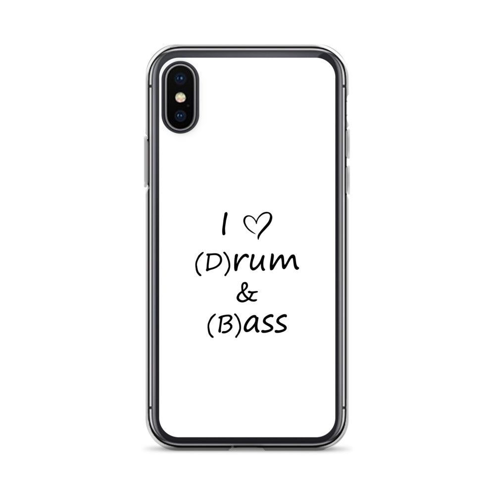 Coque iPhone I love (d)rum and (b)ass - Sedurro