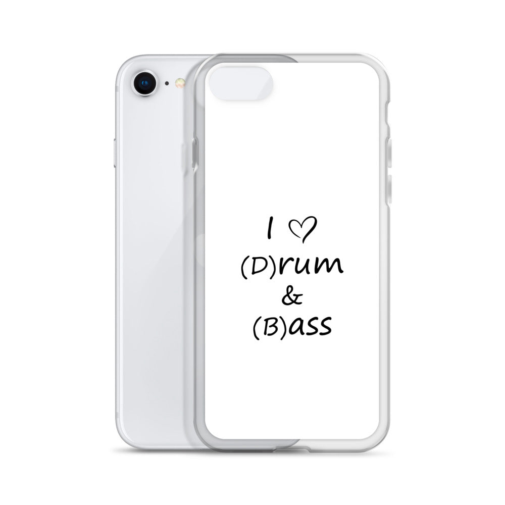 Coque iPhone I love (d)rum and (b)ass - Sedurro