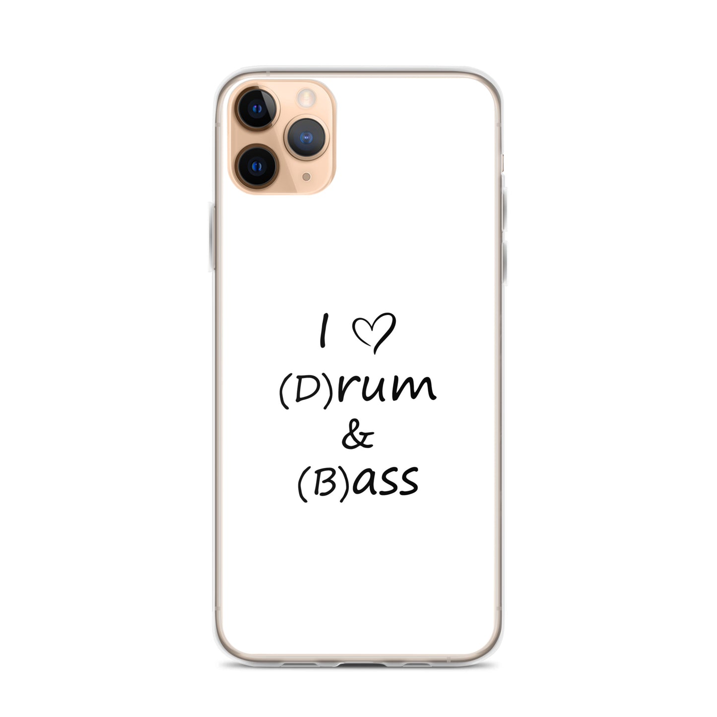 Coque iPhone I love (d)rum and (b)ass - Sedurro