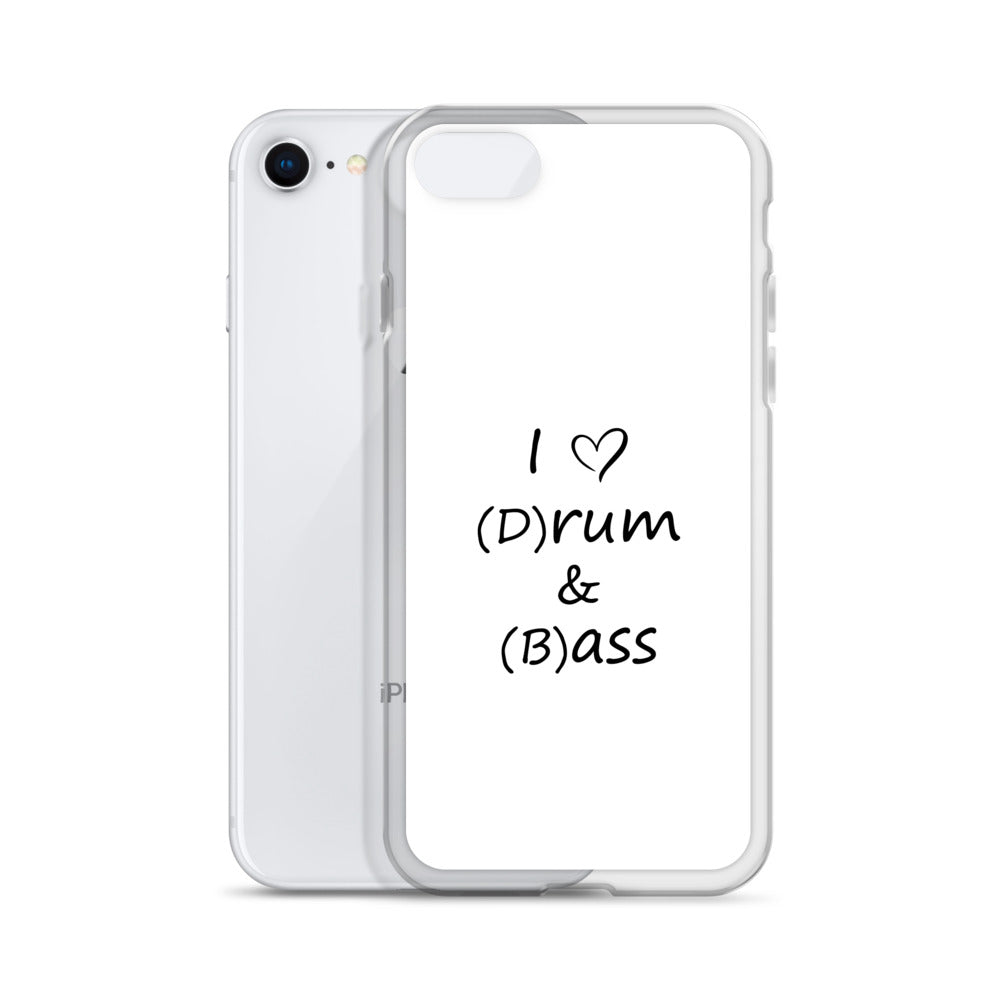 Coque iPhone I love (d)rum and (b)ass - Sedurro