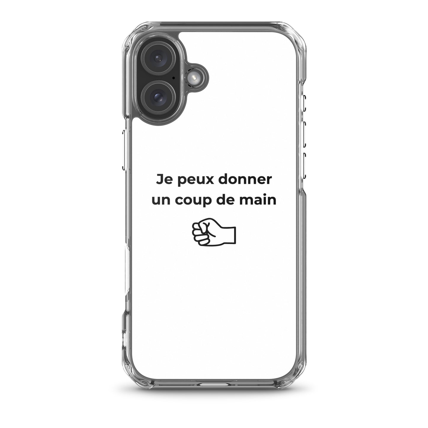 Coque iPhone Je peux donner un coup de main fist - Sedurro