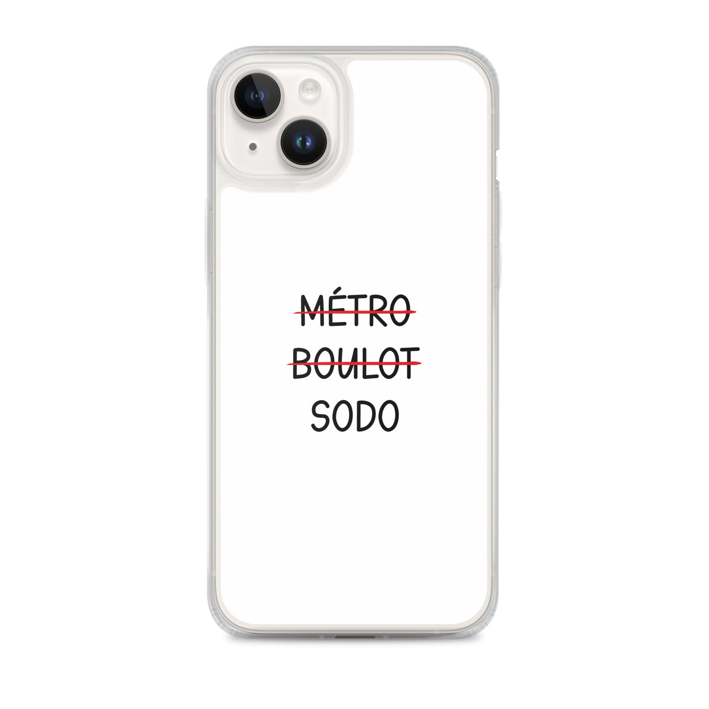 Coque iPhone Métro boulot sodo - Sedurro