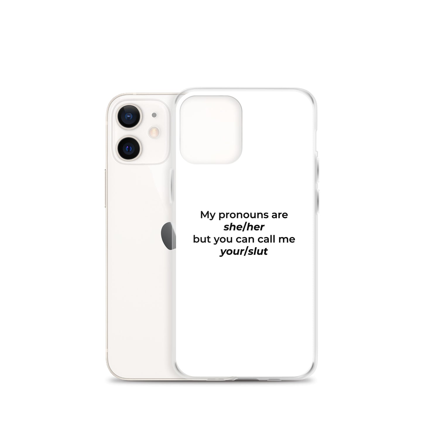 Coque iPhone My pronouns are she/her but you can call me your/slut - Sedurro
