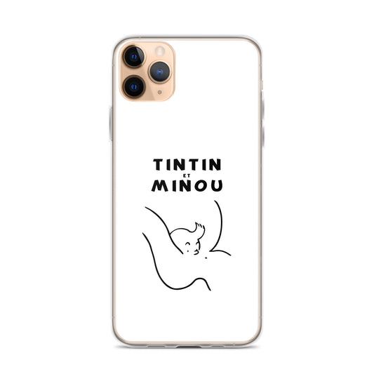 Coque iPhone Tintin et minou - Sedurro