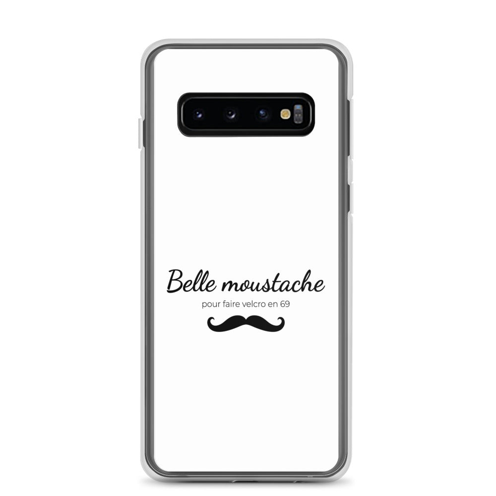 Coque Samsung Belle moustache pour faire velcro en 69 - Sedurro