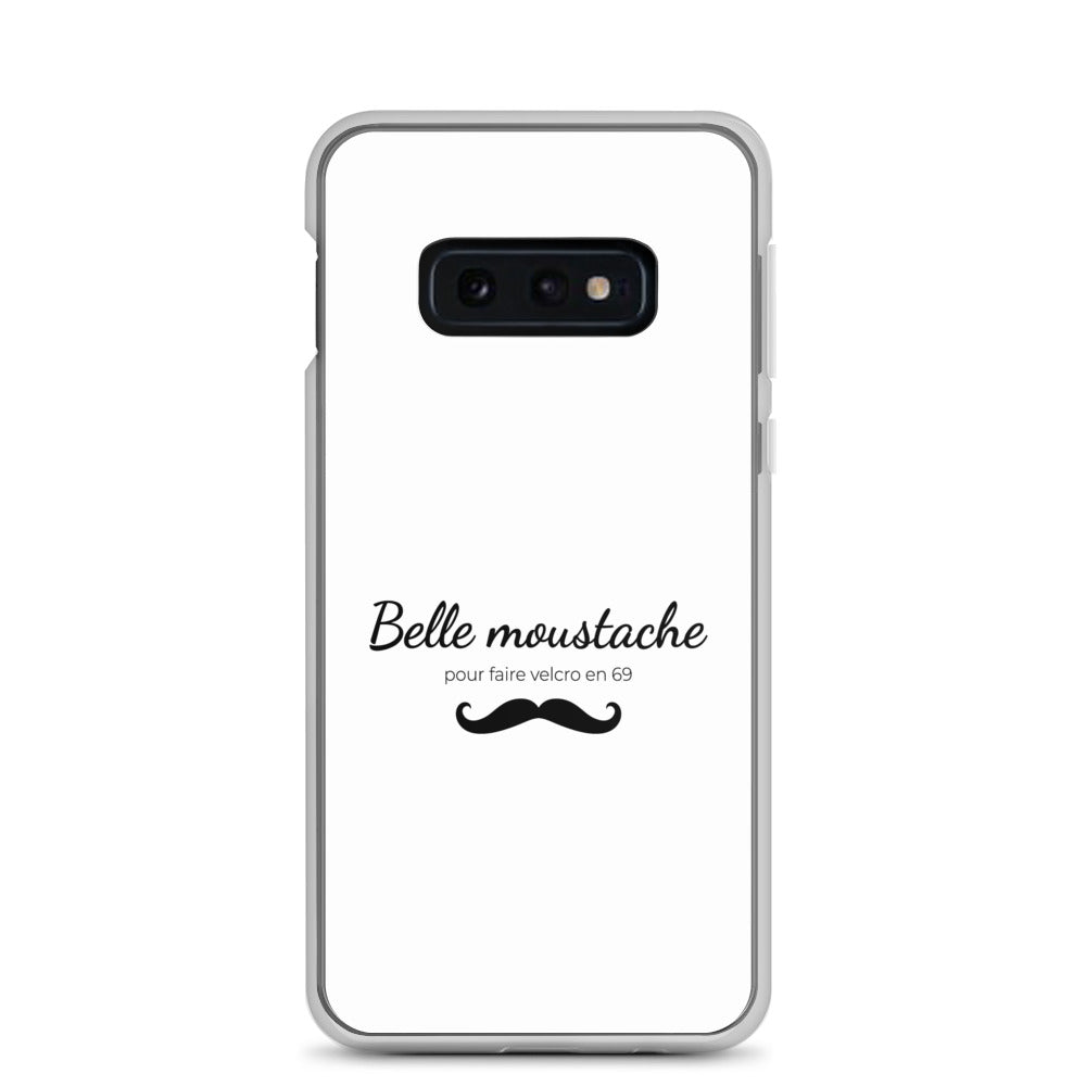 Coque Samsung Belle moustache pour faire velcro en 69 - Sedurro