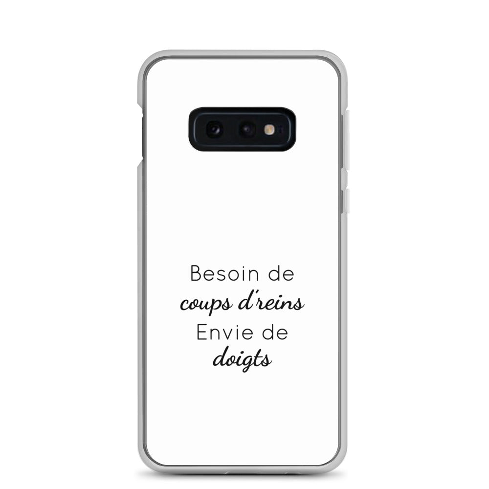 Coque Samsung Besoin de coups de reins envie de doigts - Sedurro