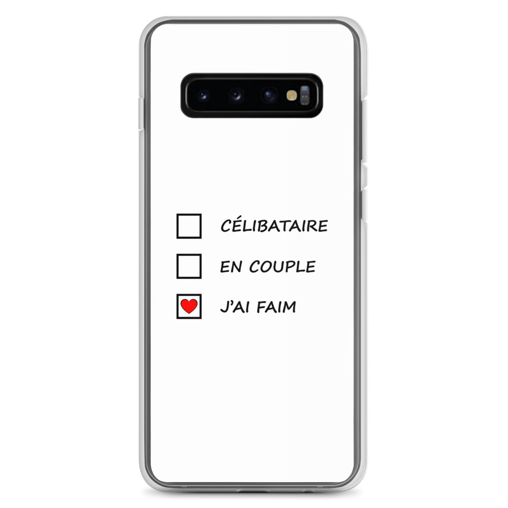 Coque Samsung Célibataire en couple j'ai faim cases à cocher - Sedurro