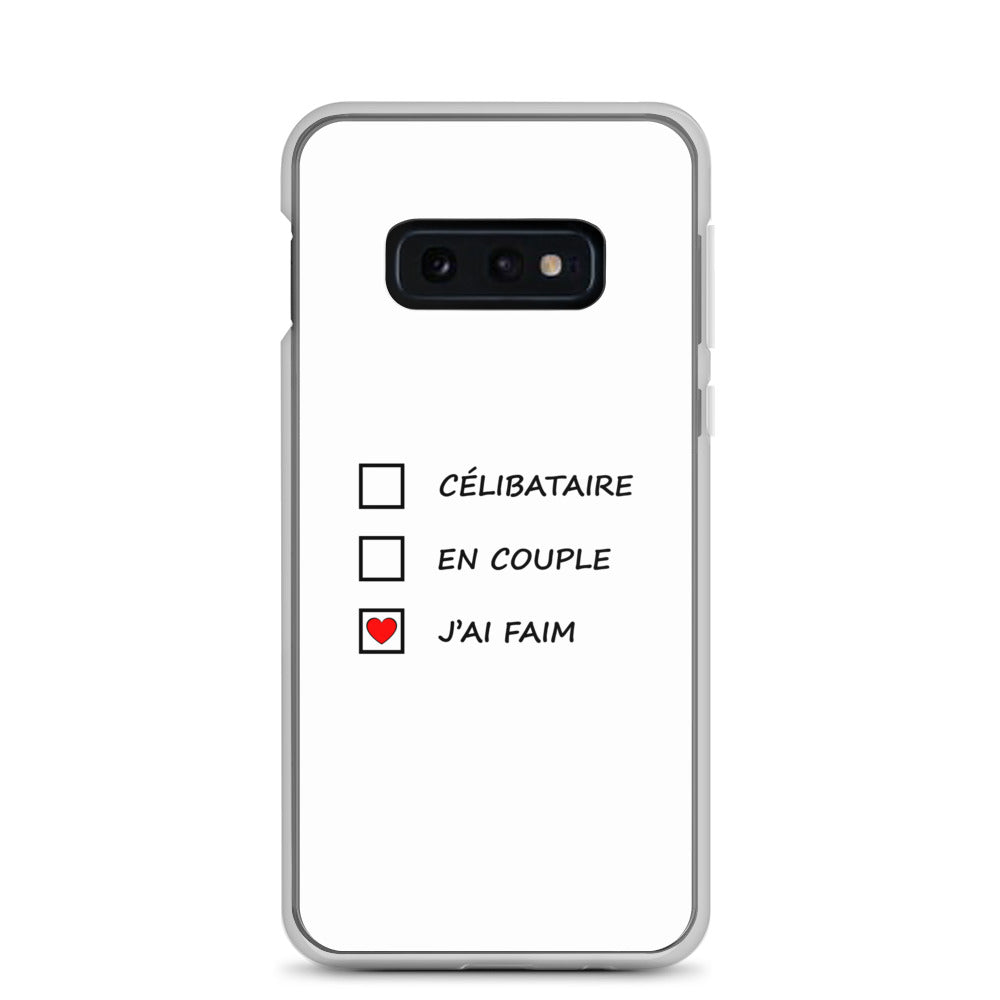 Coque Samsung Célibataire en couple j'ai faim cases à cocher - Sedurro